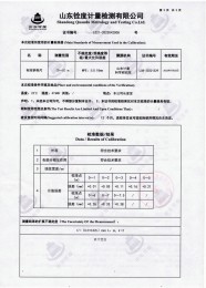 檢測儀器報(bào)告證書：鋼卷尺長度堅(jiān)定報(bào)告